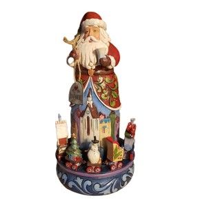Jim Shore 2015 Christmas Magic is All Around 10" Rotating Train Base